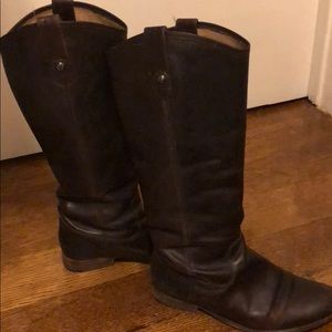 Frye Melissa Button Boots (brown, leather, size 7)